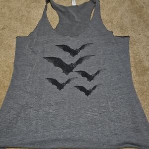 Bella Canvas Charcoal Bat Design Women's Tank Top